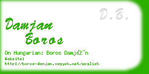 damjan boros business card